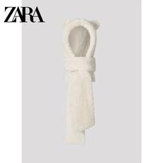 ZARA 자라 제니 곰돌이 모자 일체형 목도리 양털 장갑 머플러 3color 2종