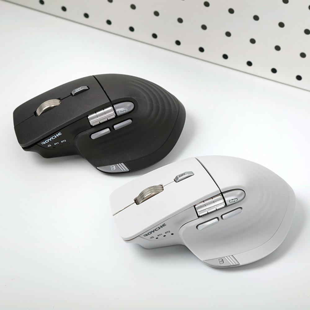 로이체 스마트 스크롤 하프 버티컬 인체공학 멀티페어링 무선 마우스 RX-900S