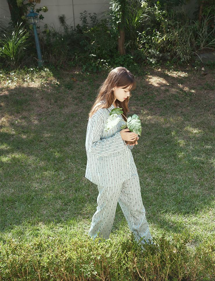 Women mileppy stripe pajama