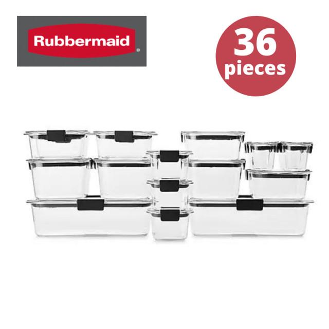 [러버메이드] 밀폐용기 반찬통 브릴리언스 컨테이너 세트 36piece