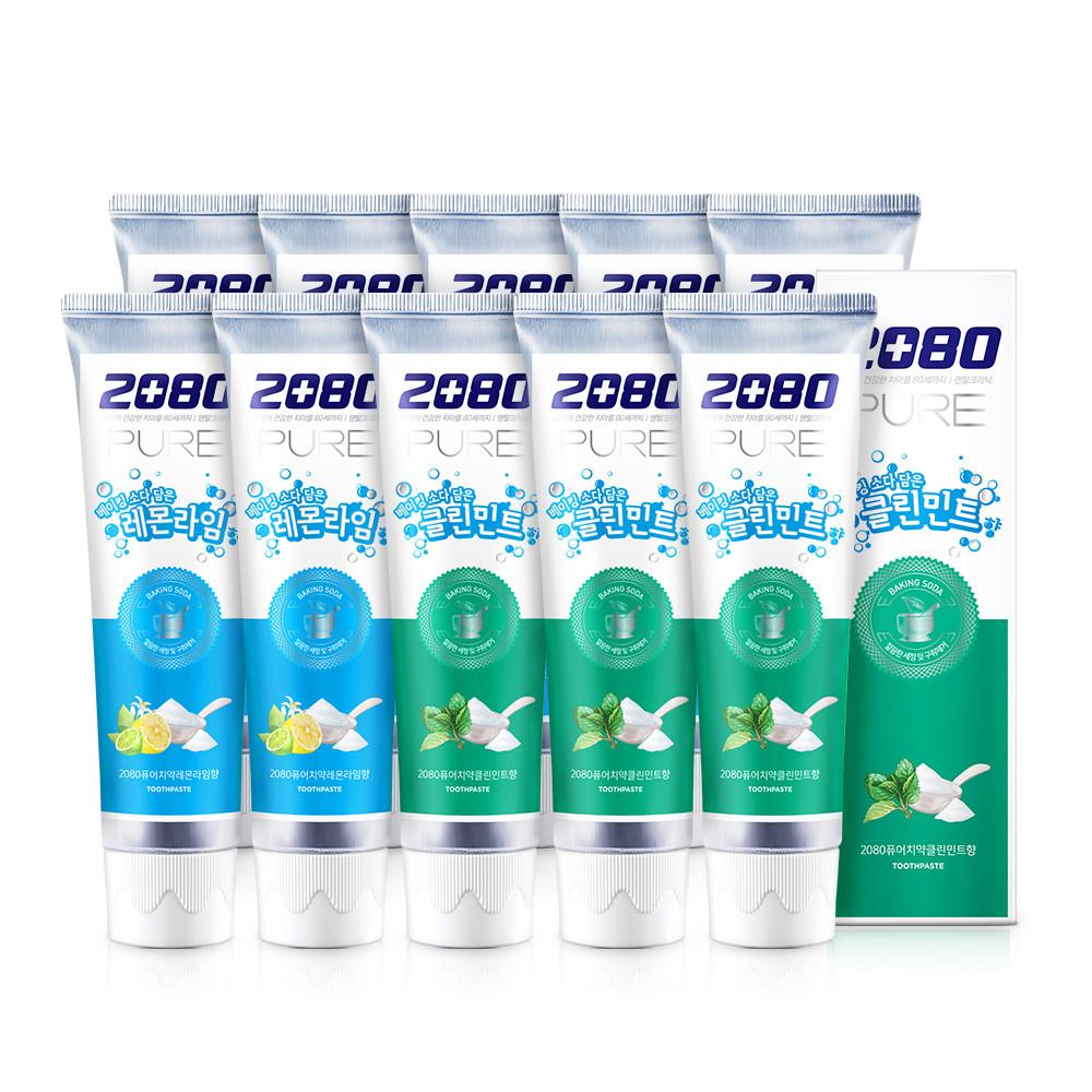 (장보기) 2080 베이킹소다 퓨어치약 125g 10개