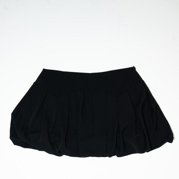 ARTIST YOKE BALLOON MINI SKIRT (BLACK)