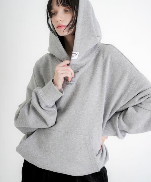 에디셔널 베이직 라벨 오버핏 후드_Gray