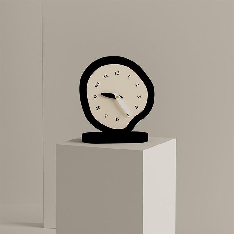 Ugly Circle Clock 어글리 비정형 써클 무소음 테이블시계