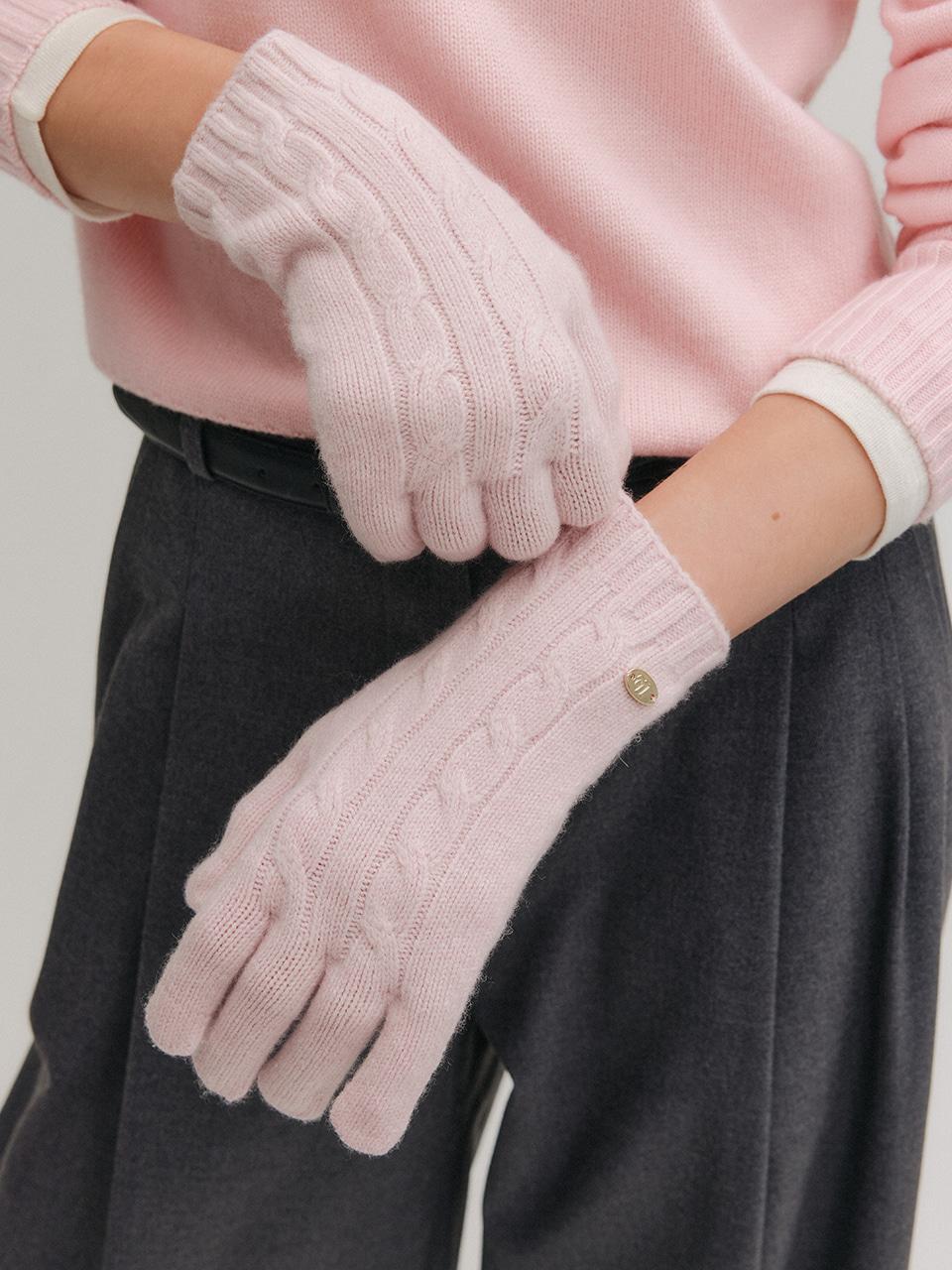 룩캐스트 보니 울 글러브_핑크 / BONNIE WOOL GLOVE_PINK
