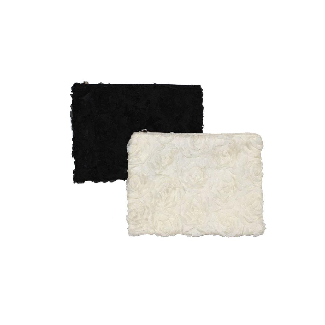 로즈 플로럴 지퍼 파우치