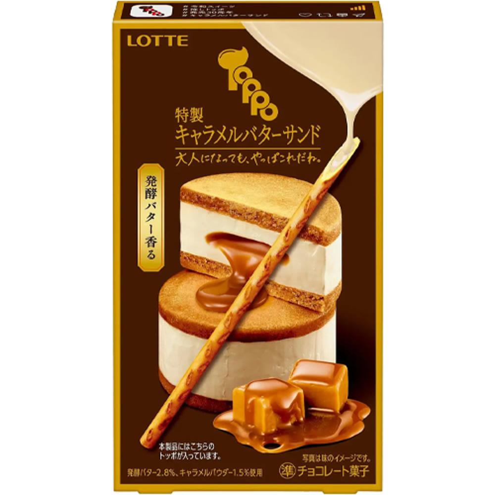 롯데 톳포 특제 캬라멜 버터 샌드 일본과자 토포