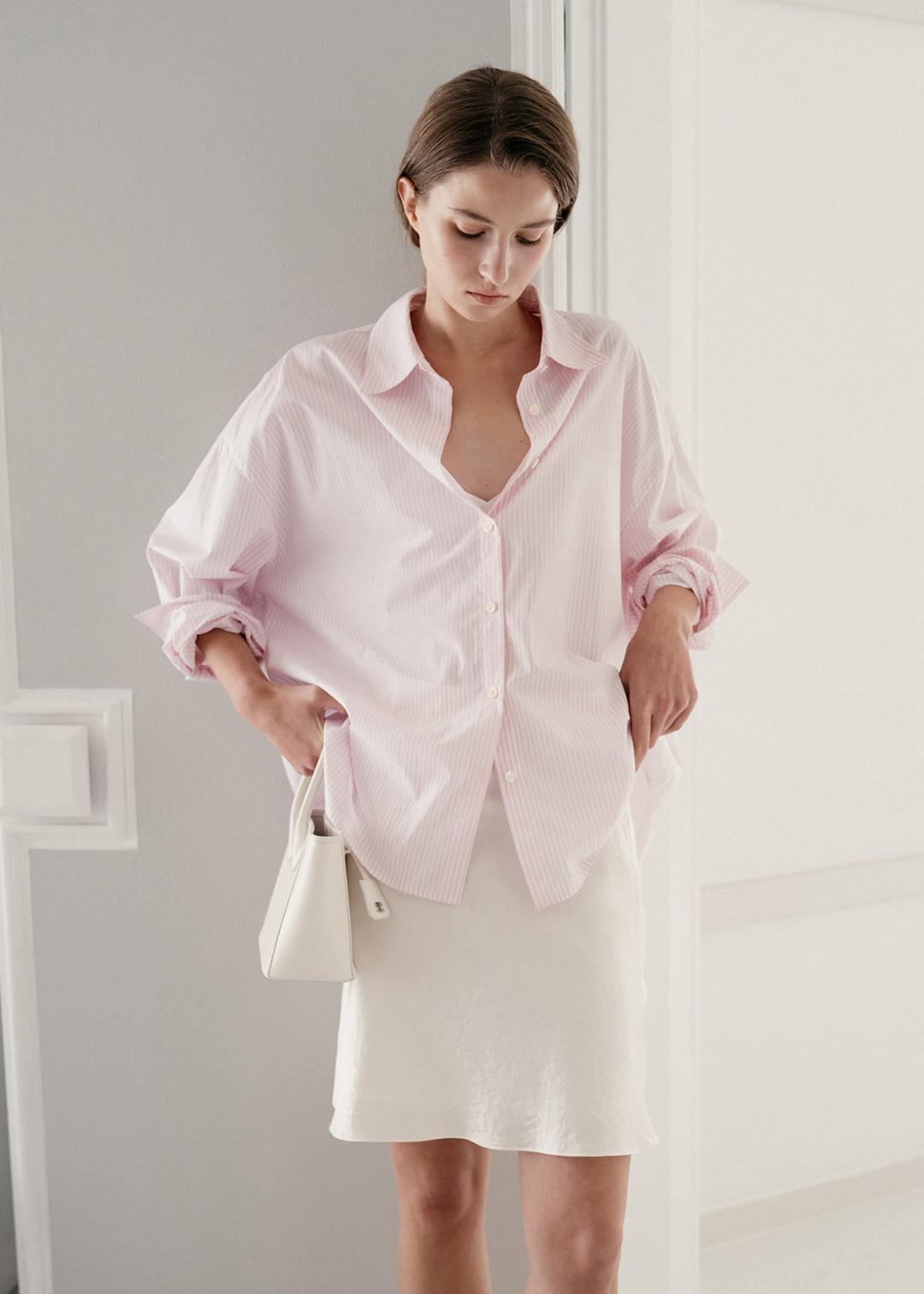 에피 스트라이프 코튼 셔츠