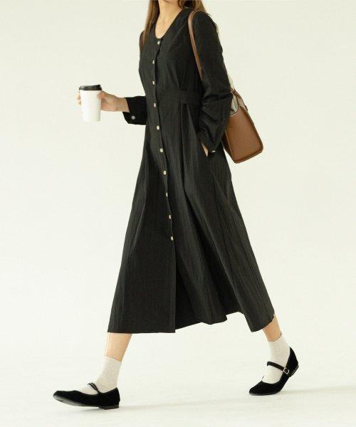 리아 맥시 롱 원피스 black[블랙]