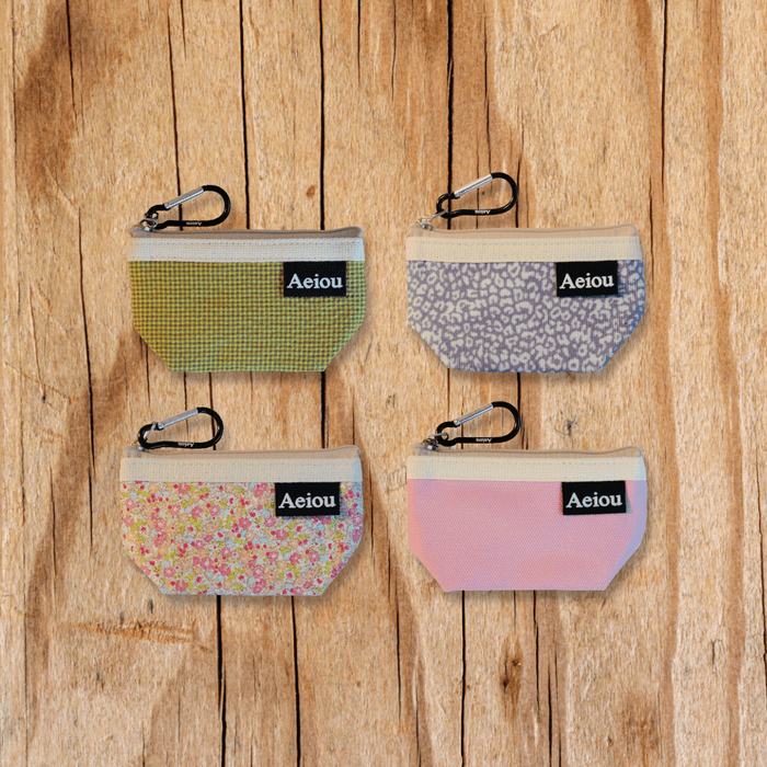 Aeiou Keyring Pouch (S) 4colors