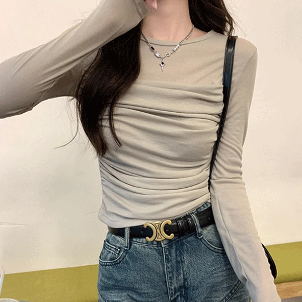 [데일리/러블리] 티엔 셔링 슬림핏 티셔츠