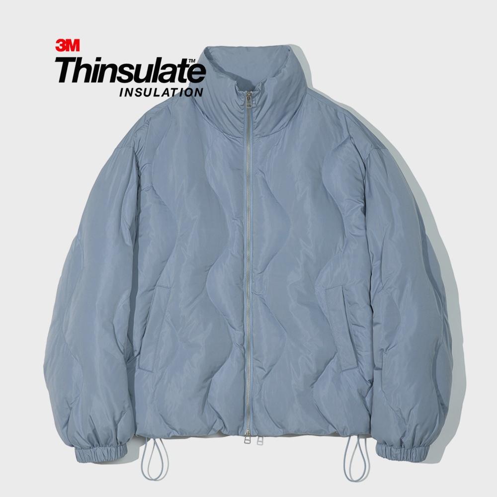 3M Thinsulate Featherless Curved Puffer Short Padding Blue