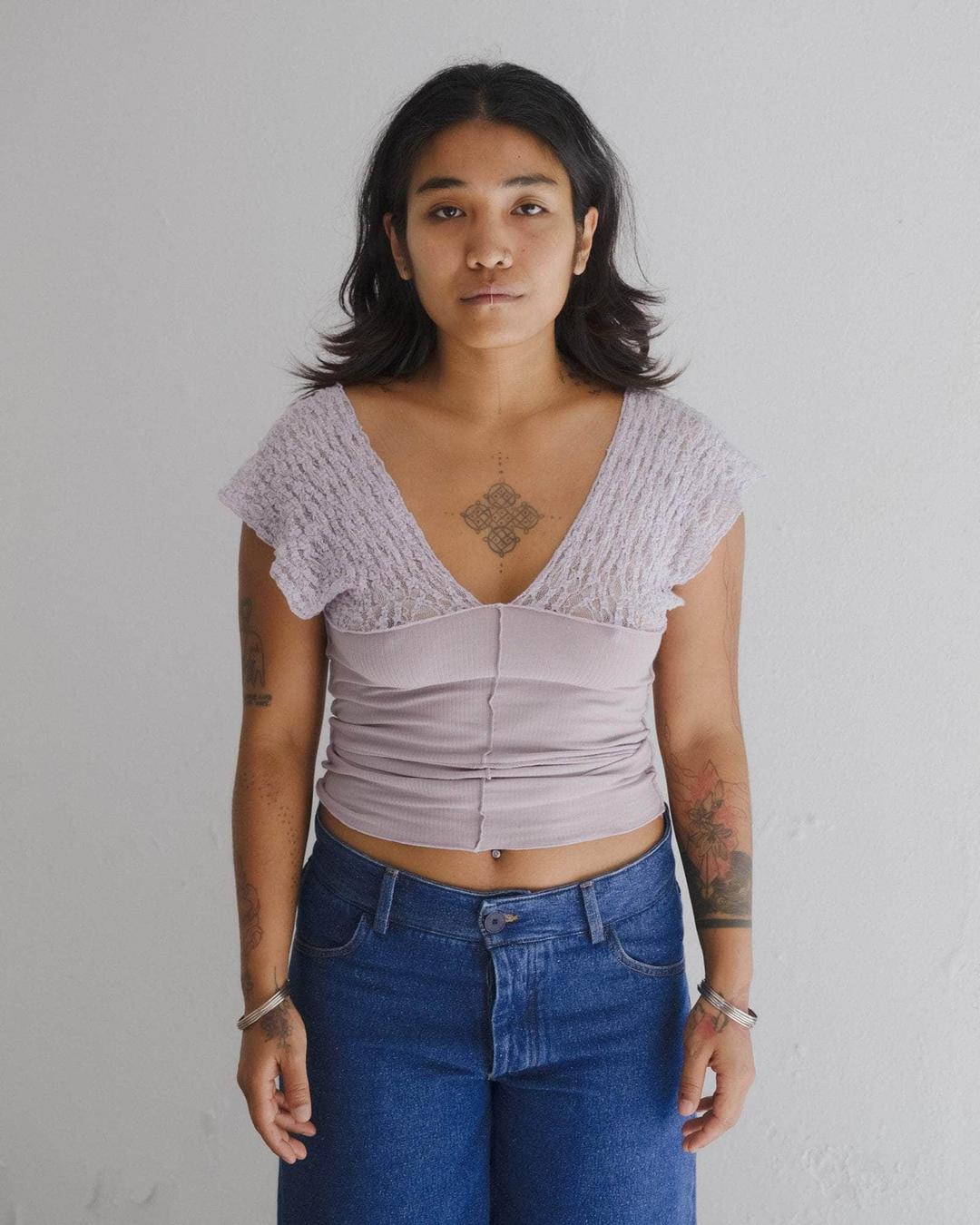 Nehru 탱크탑 - CYLIN / VERBE PURPLE / XS