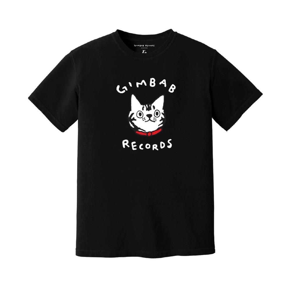 Gimbab Records / Classic Logo Tee Black *예약 상품