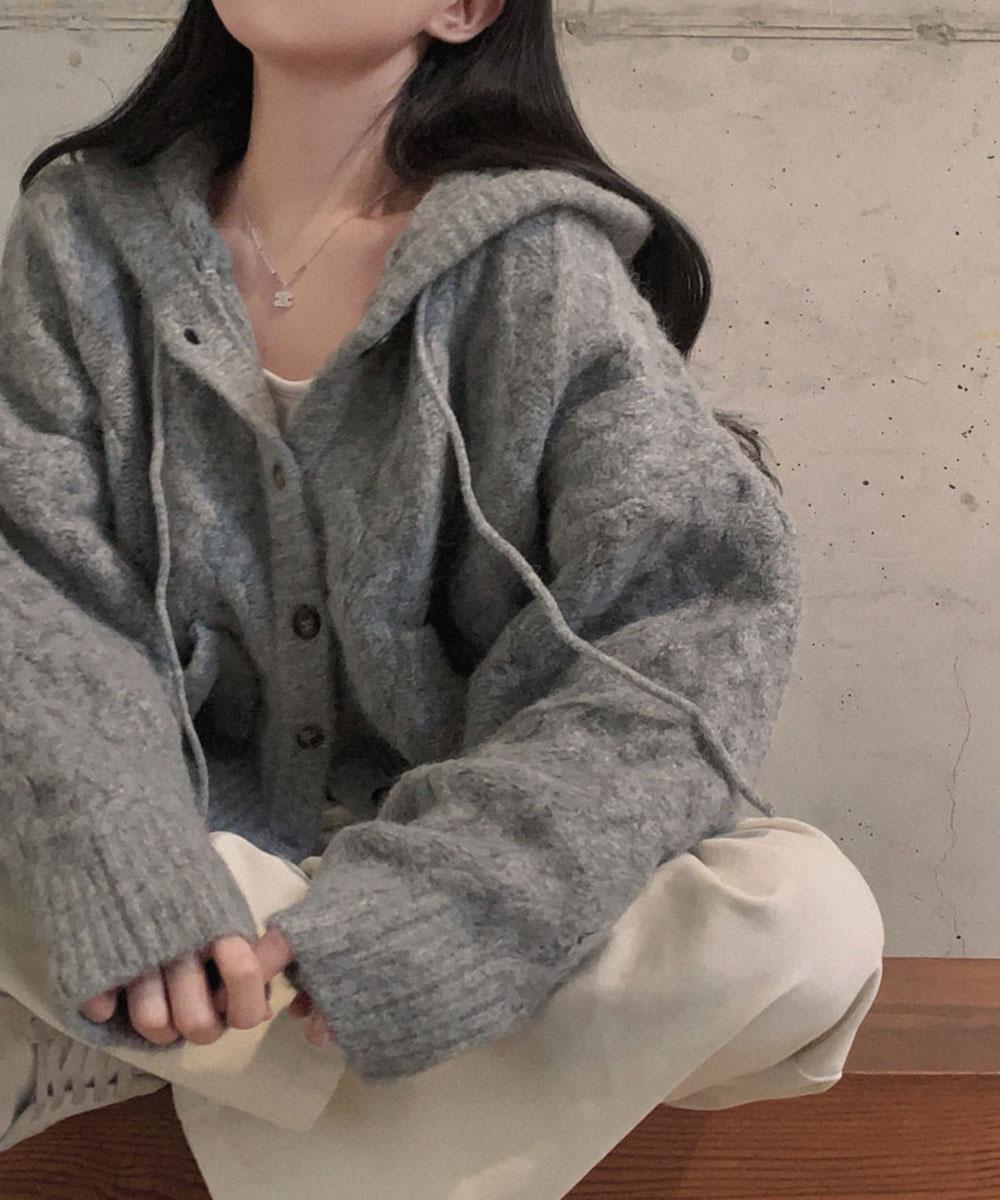 온유어리 [꽈배기ver/new신상!✨]리얼탄탄, 캔들 알파카 캐시울 후드 꽈배기 니트가디건