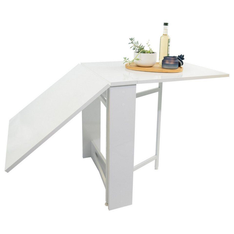 Moblix Klapptisch "ASLY", Esstisch, Küchentisch, Arbeitstisch, Klappbar für kleine Räume (Freistehend, 134/60/72 cm), Kompakte Größe für jeden Haushalt