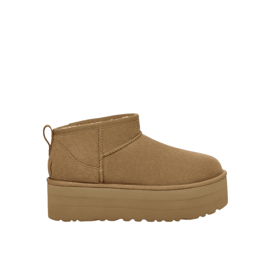 (W) UGG Classic Ultra Mini Platform Boots Chestnut