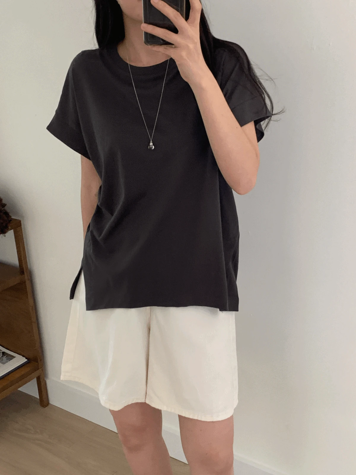 [추천] 슬릿 드롭 tee (3 colors)