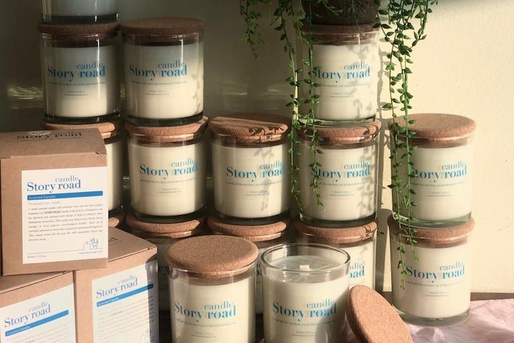 블루빈 소이캔들 천연 코르크마개 향초 9온즈 250g