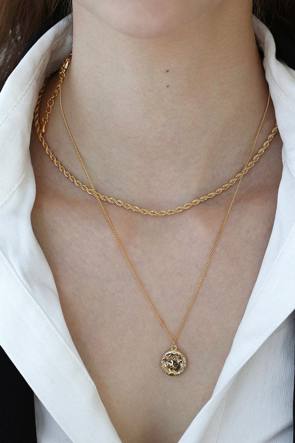 [제시,미미,아이키]crush coin pendant necklace N027