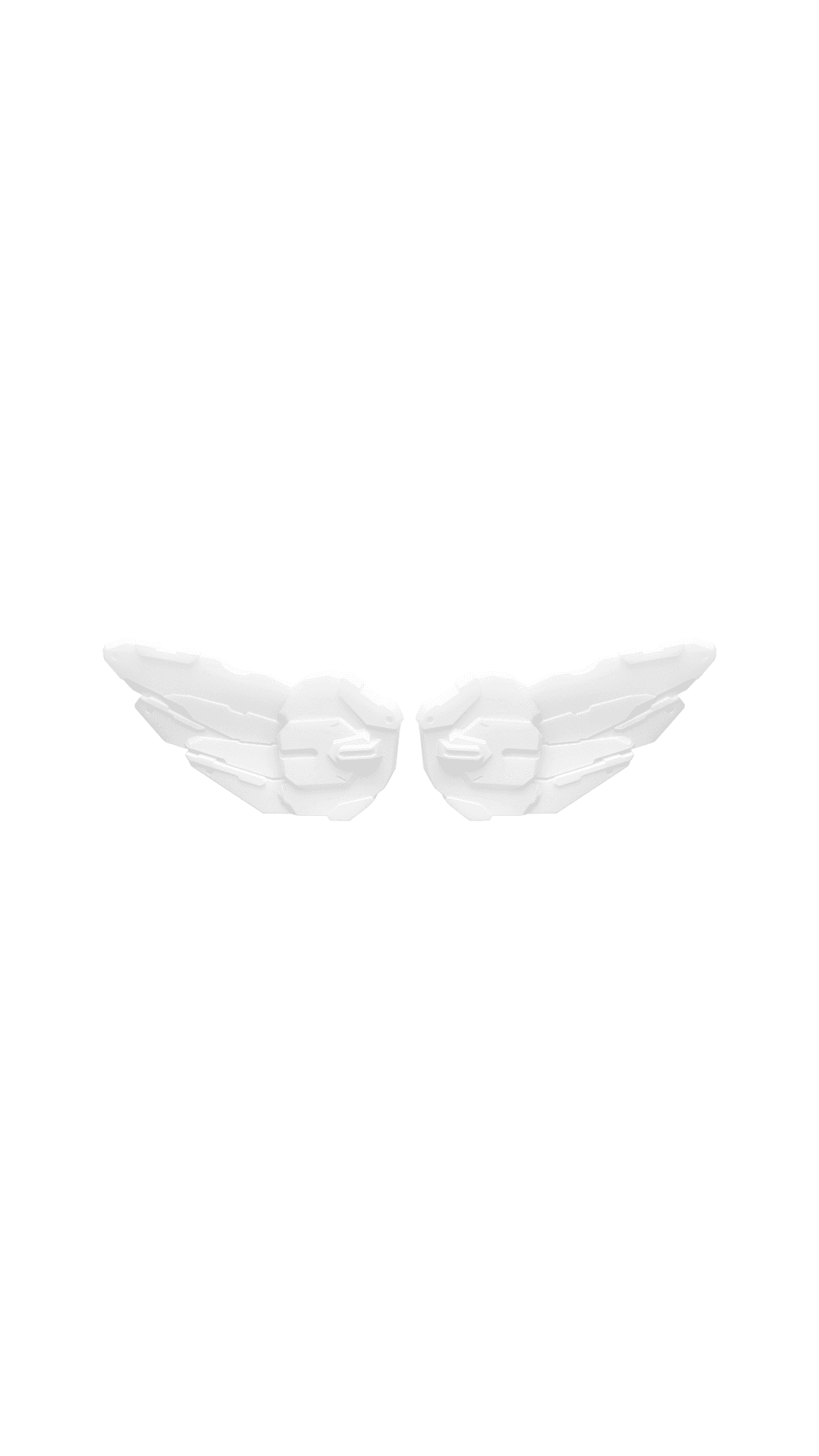 [miuki]  Lumiel_00 wing hair clip White (2ea/set)