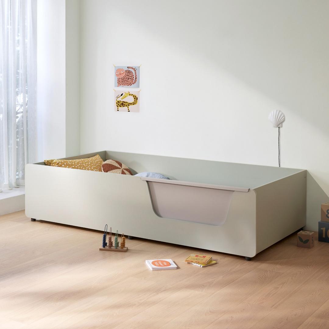 에디키즈 저상형침대 SS (R,전면가드,가드도어형)