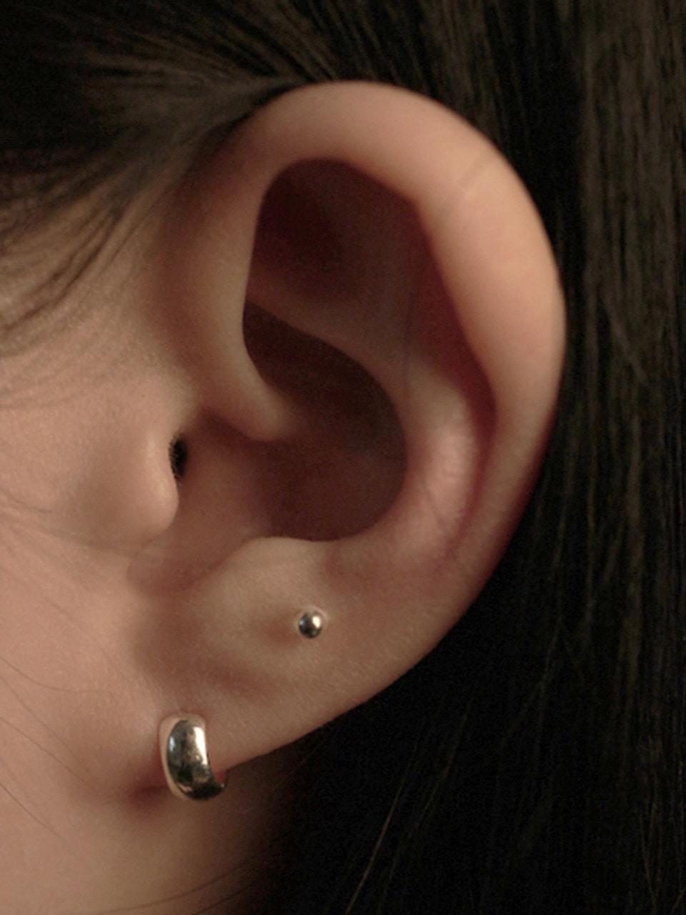 [2SET][SILVER925] LU133 Bold & Basic layered earrings