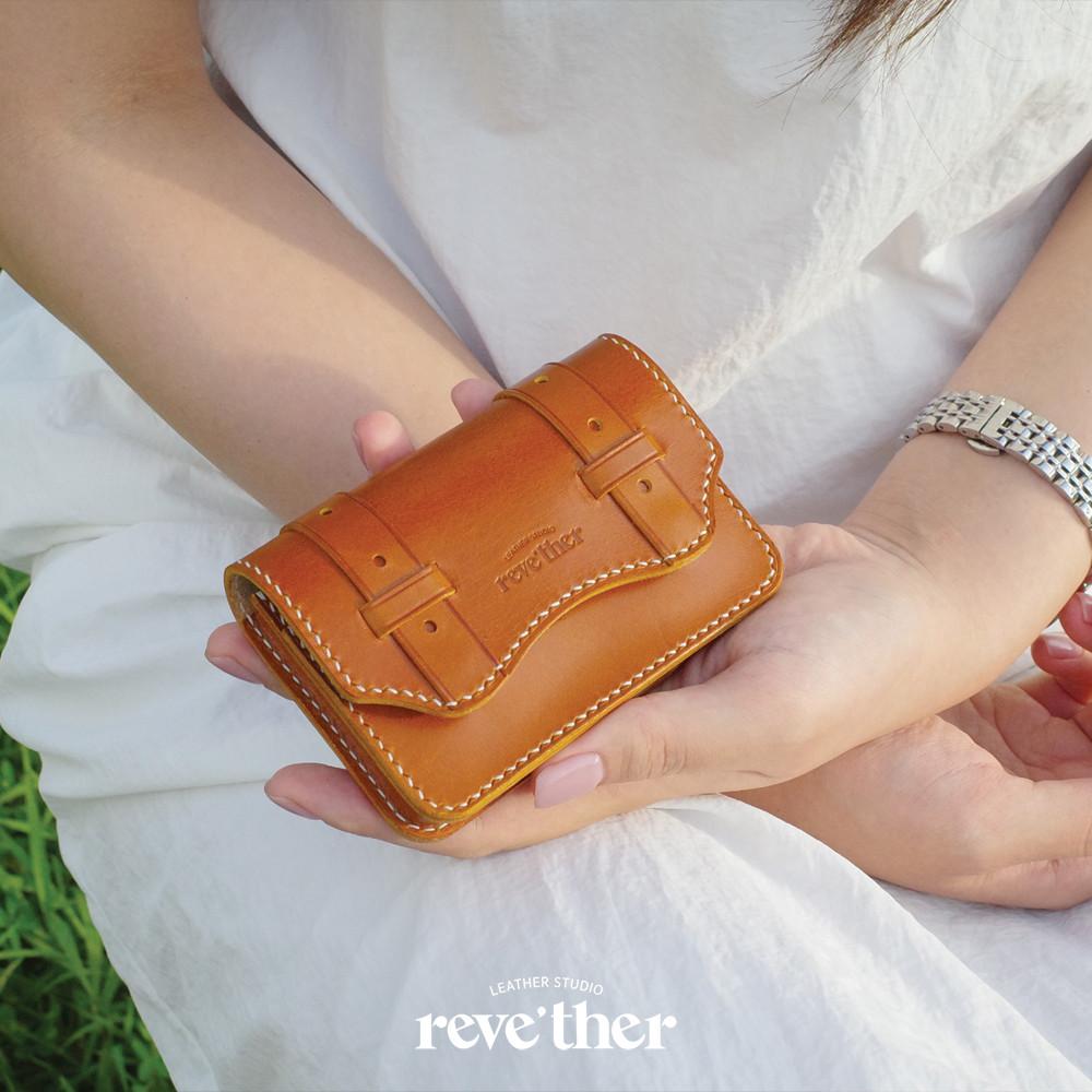 클래식 명함 카드지갑 (7colors) 이태리 베지터블 수제 가죽 공방 선물 무료각인