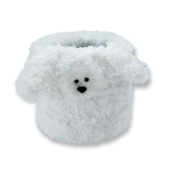 Fuzzy pot_Puppy (White)