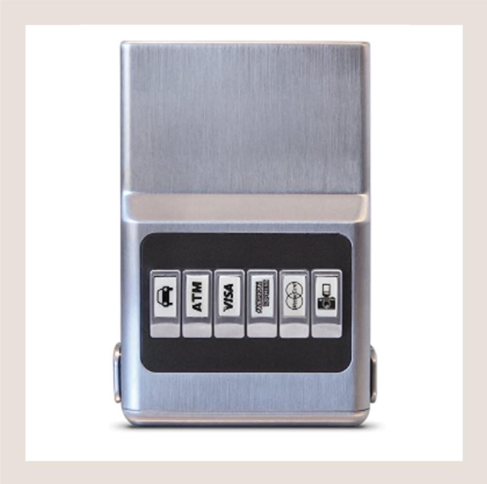 ACM Wallet 카드 지갑 푸쉬 버튼 카드홀더 머니클립 각인 추가