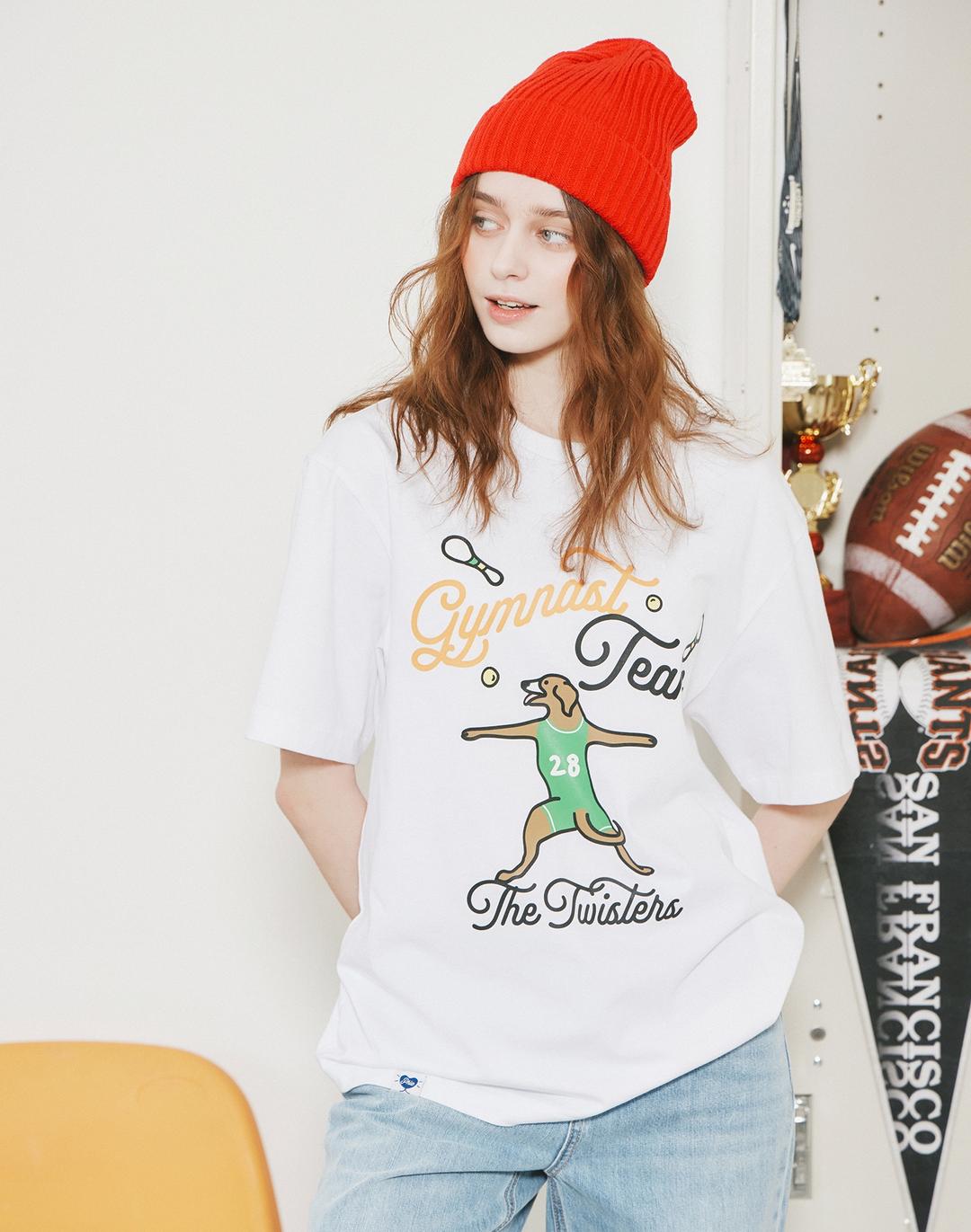 [24SS] [PHIZ] 에슬레틱 그래픽 반팔 티셔츠