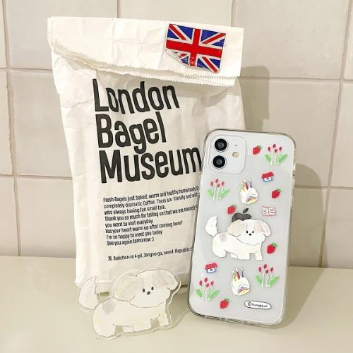 [문구 추가 가능] 해피퍼피 하드젤리케이스