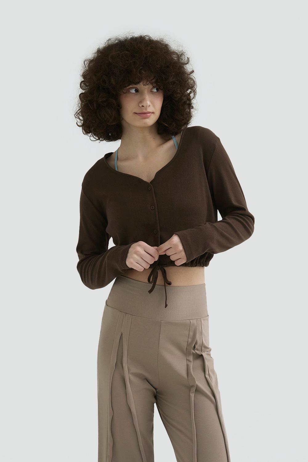 [3rd re-stock] Garden cardigan_Brown