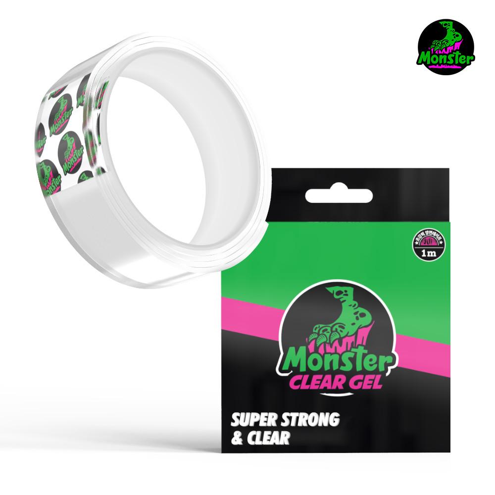(2+1) 몬스터 클리어 겔 1m 초강력 양면테이프 실리콘 아크릴 강력 투명 폼 블랙박스 접착 차량용