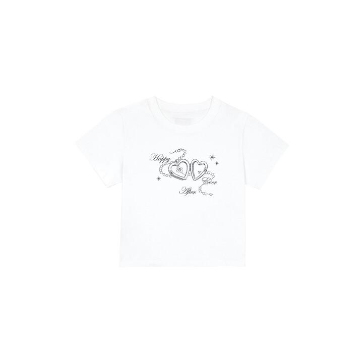 CLOVER PENDANT T-SHIRT (WHITE)