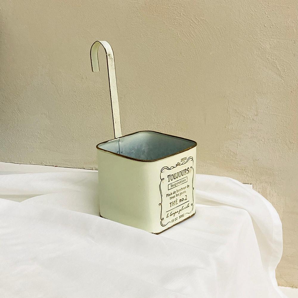 양철 버터 화분걸이 행잉 베란다 사각 커버