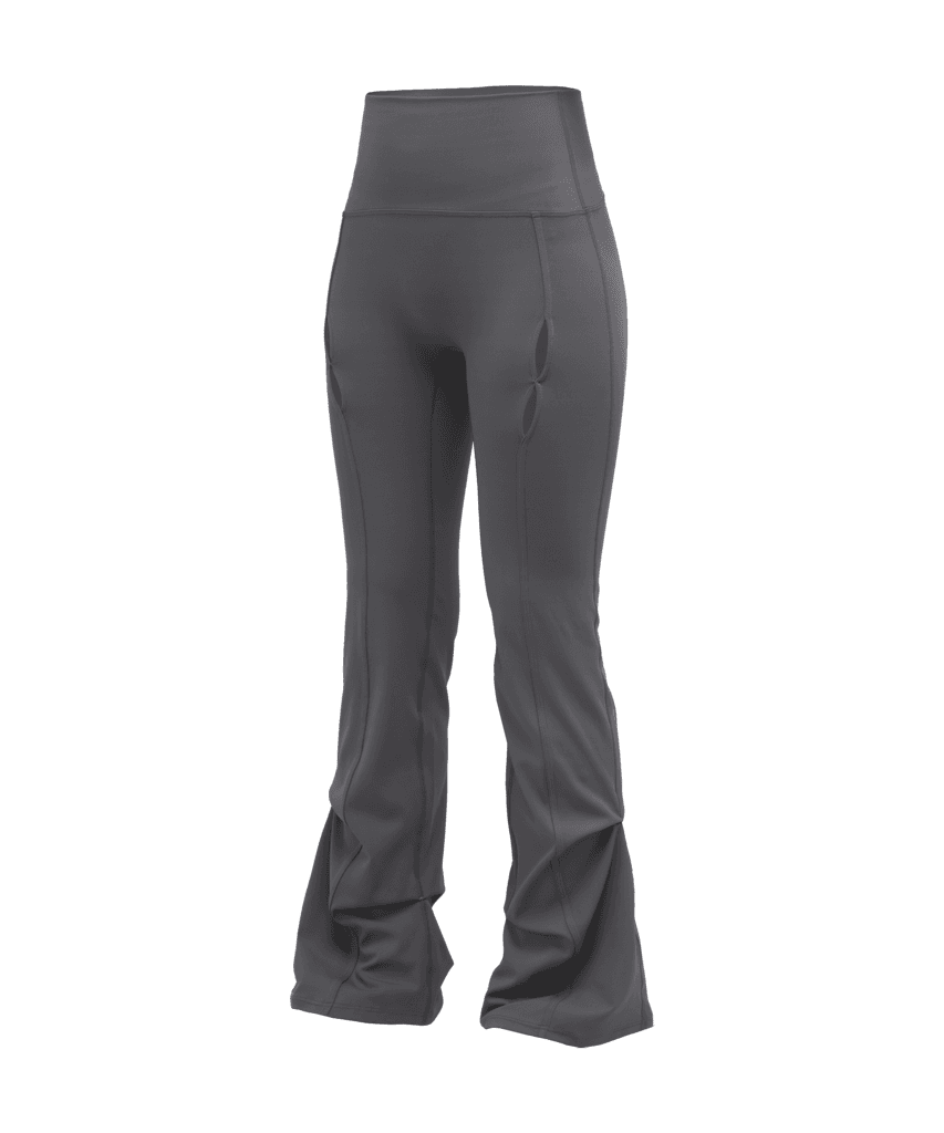 (9/25 Restock, 순차배송) Slit Hole Bootcut Pants / Charcoal