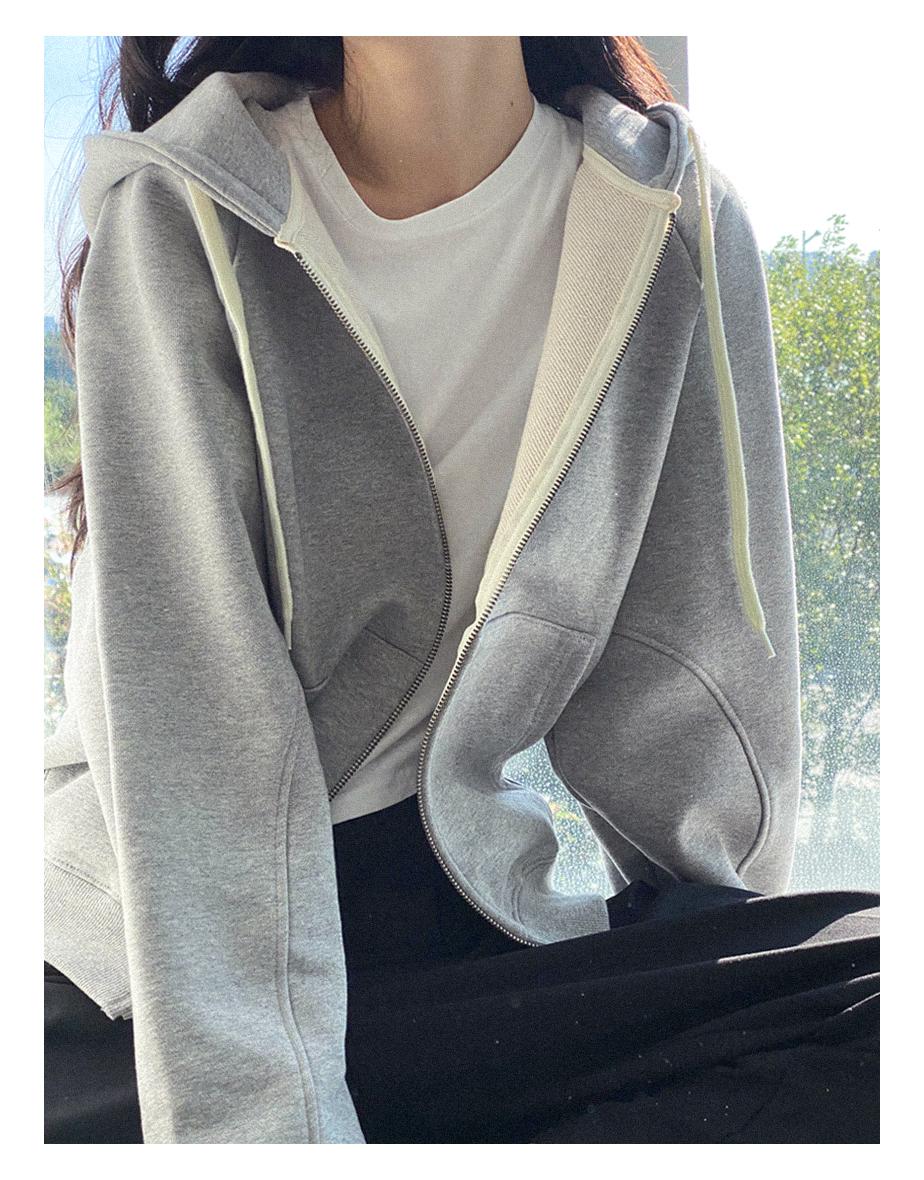 uur Zip-Up Hoodie 2 [gray melange]