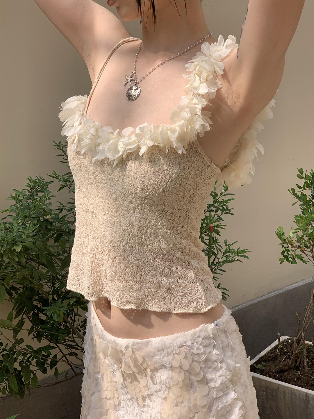 Chipchip Fairy Beige Lace Camisole