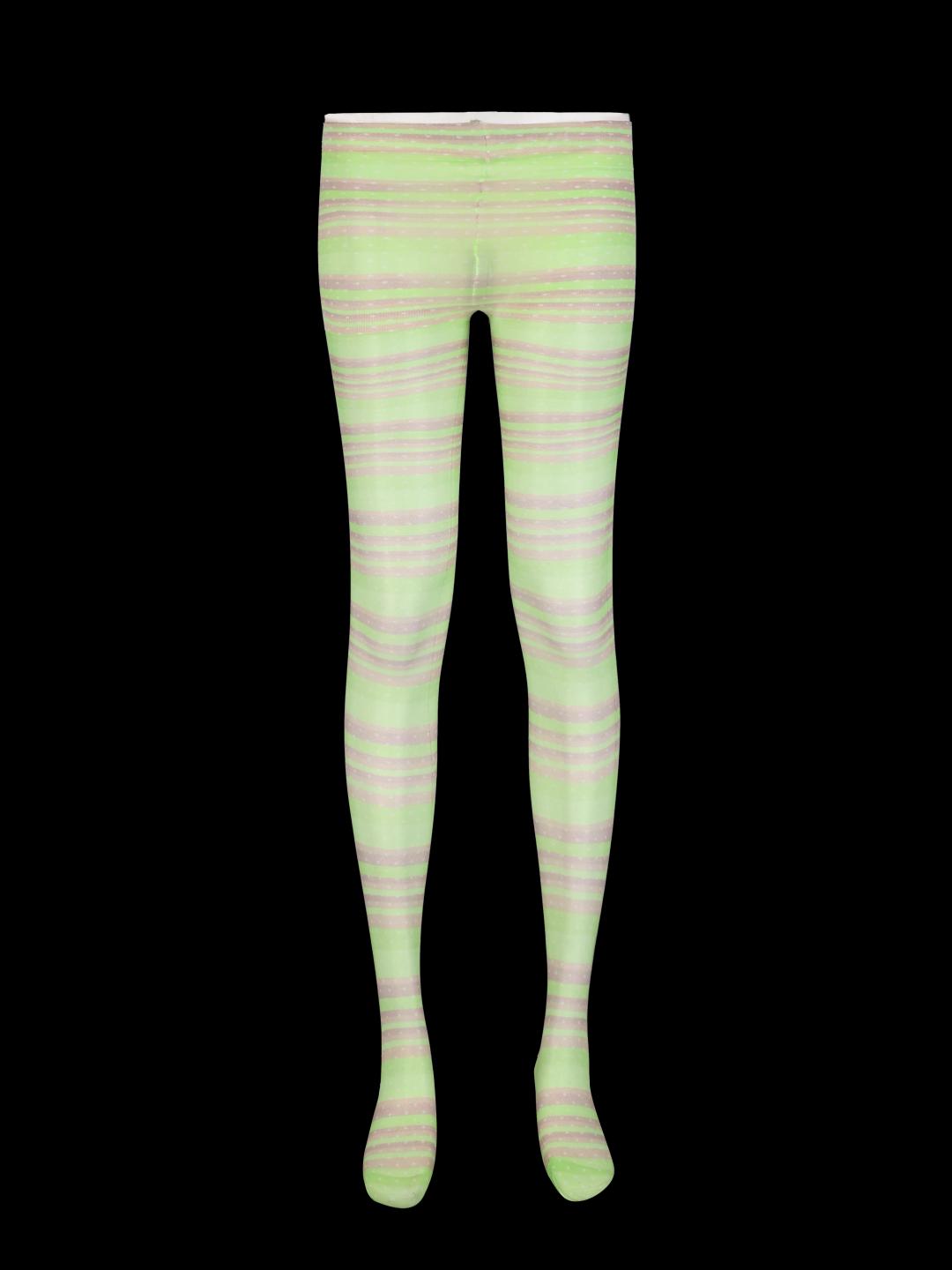 GREEN STIRPE TIGHTS