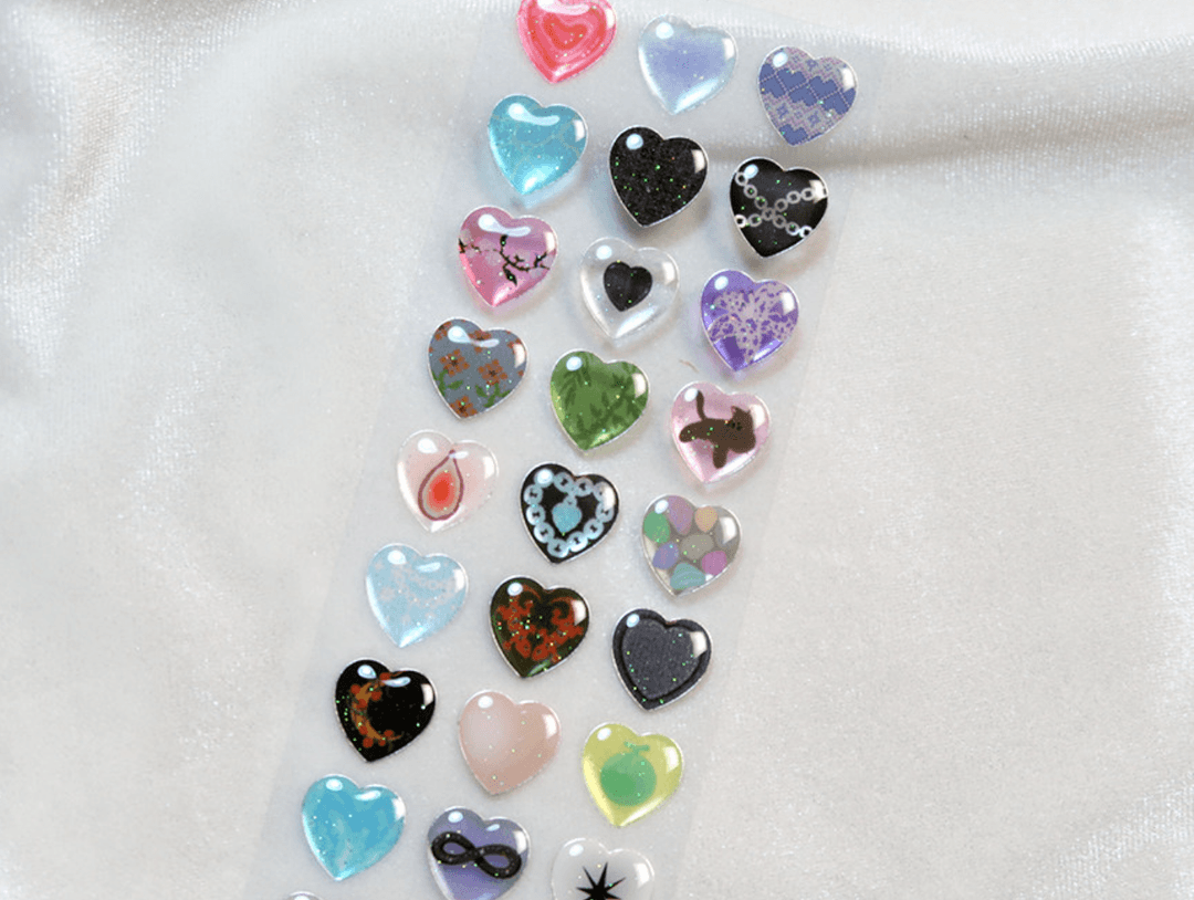 (st2krs) Pattern Heart Sticker