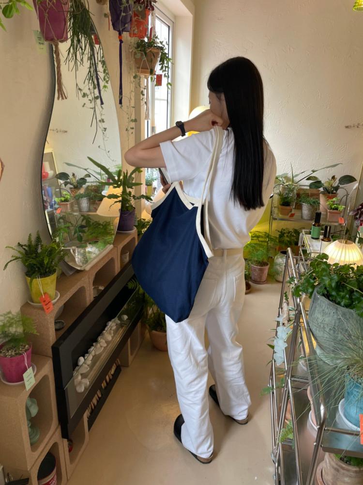 사계절 데일리 빅백 가벼운 천가방  숄더 캔버스 에코 무지 보부상가방