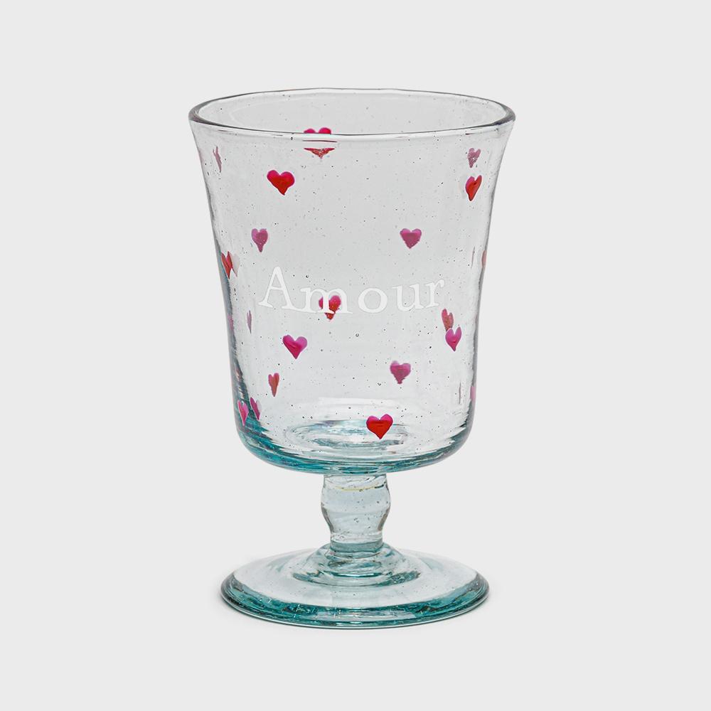 PERSONNALIZED WINE GLASSES - TOUT EN COEURS (하트 패턴)