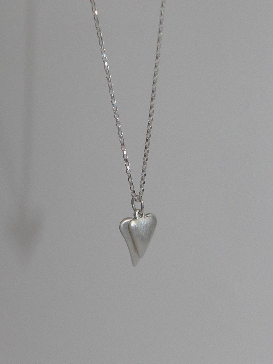 double heart necklace