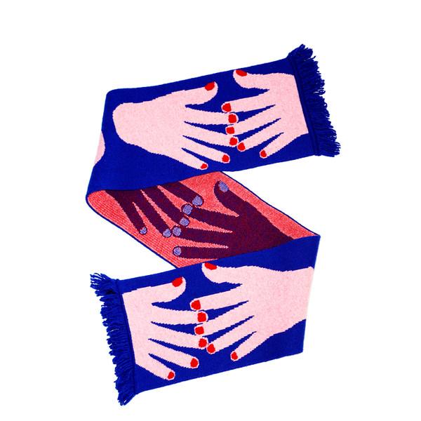 Hand in Hand- Grayjuice art studio's  ORIGINAL ART Muffler