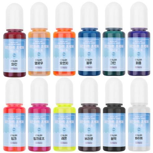 오로라데코덴 크리스탈 조색제 12종세트 R003, 1개 - 레진 | 쿠팡