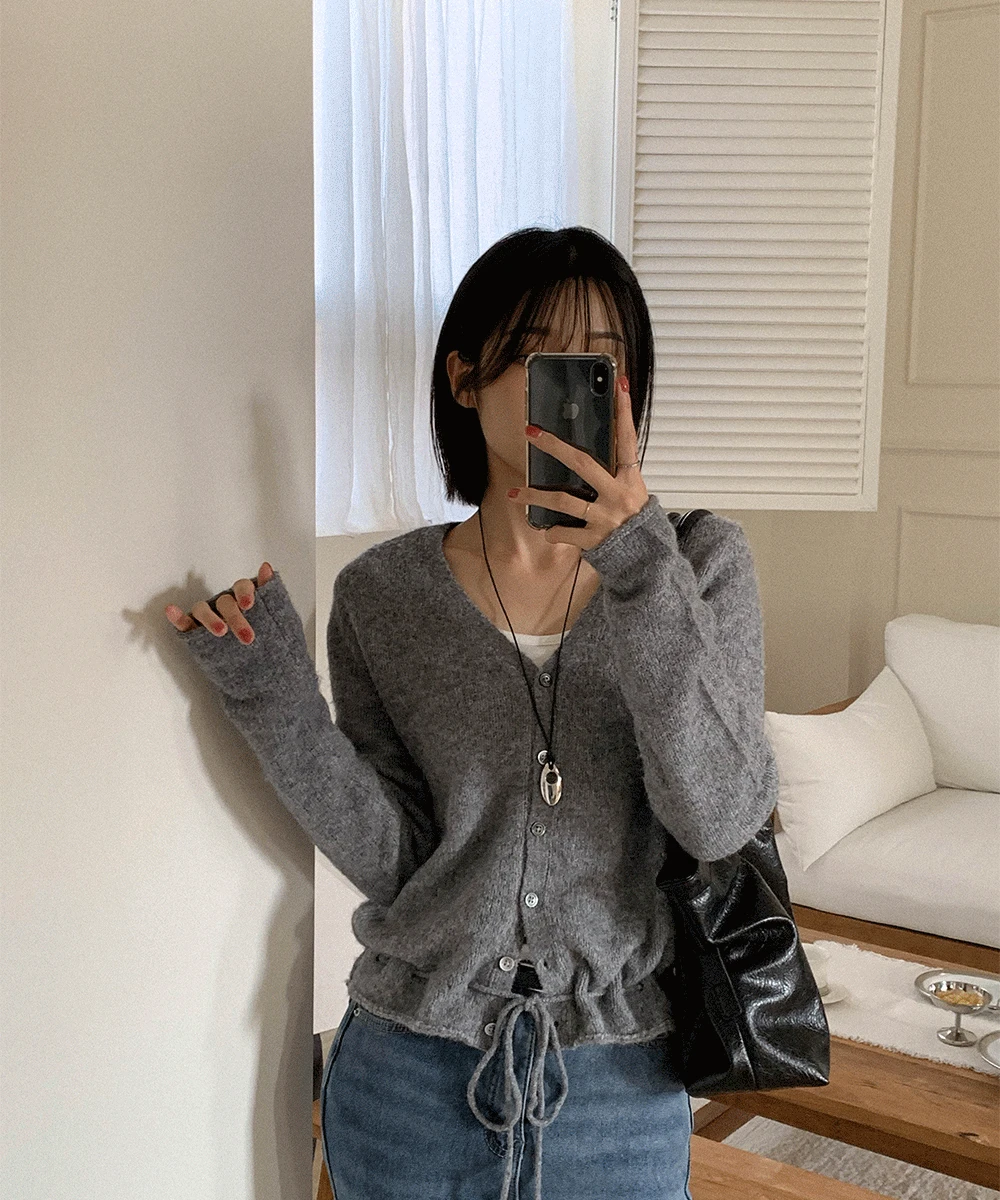 헬린 앙고라 스트링 가디건