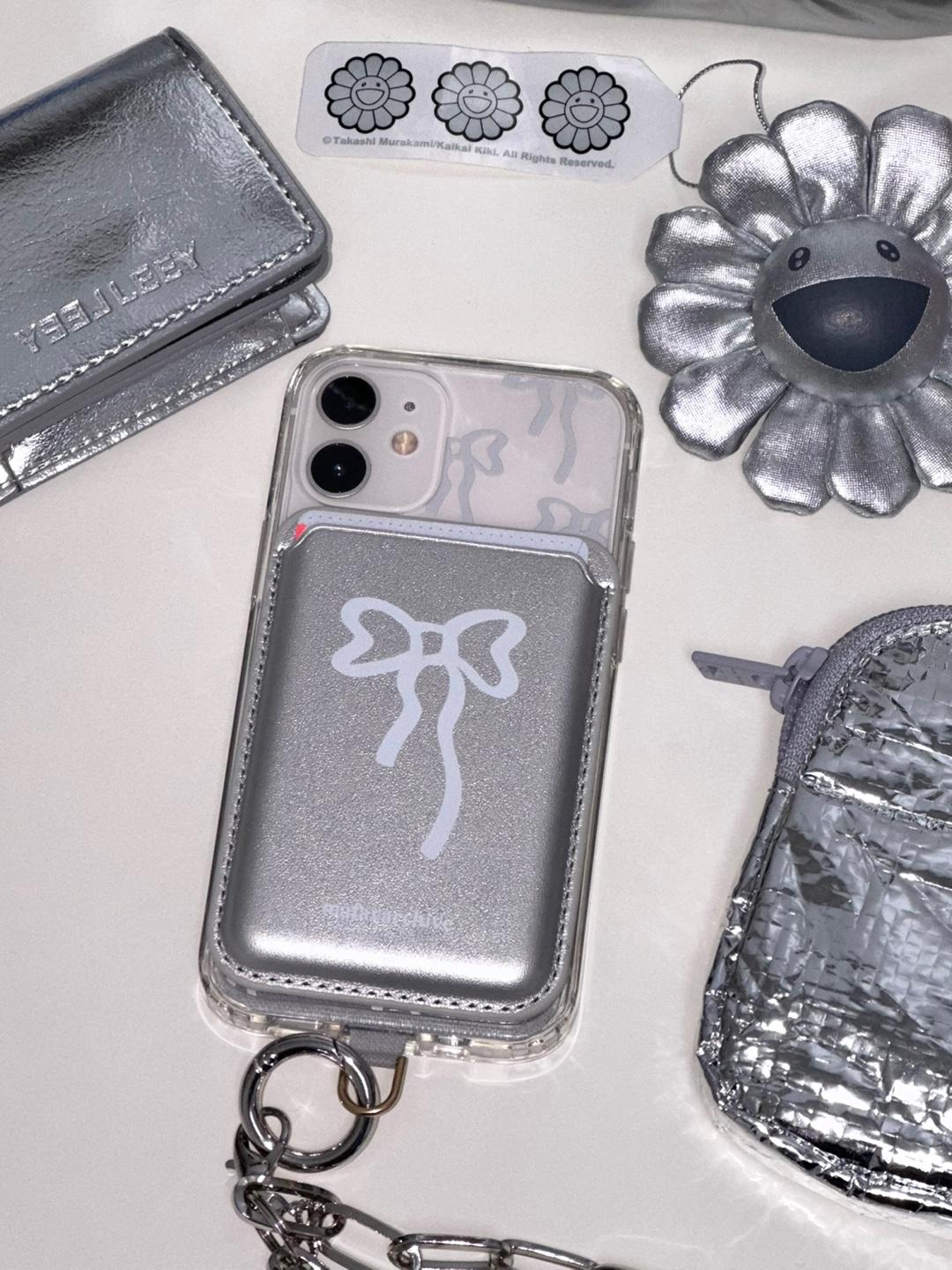 gray ribbon magsafe jelly hard case