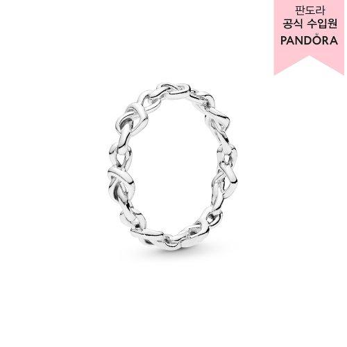 판도라(PANDORA)  노티드 하트 링_198018 - 후기 | 무신사