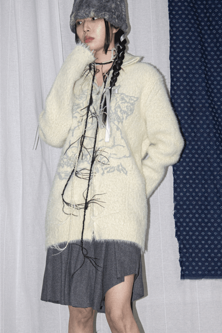 yee ✦painting vison knit (2 type)